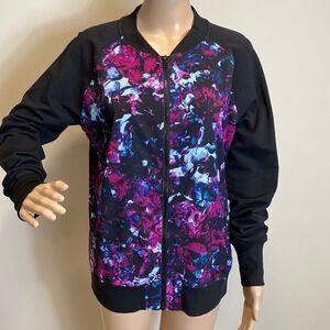 Metaphor colorful long sleeve bomber jacket size XL